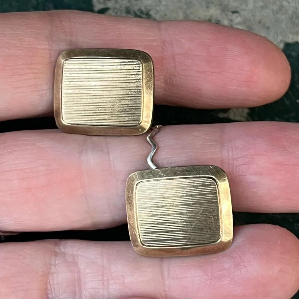 Art Deco 835 Sterling Silver Cufflinks